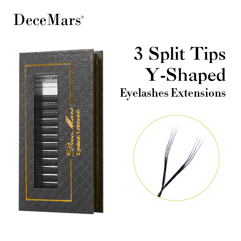 Eyelash Extension Y Shape - DeceMars 3 스플릿 팁 Y자형 속눈썹
