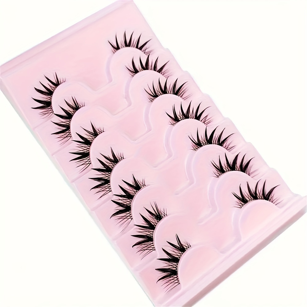7쌍 하프 아이 인조 속눈썹 웨트 인조 속눈썹 만화 속 - Eyelash Extension Japan 리뷰 및 가격