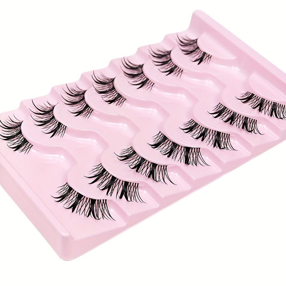 7쌍 하프 아이 인조 속눈썹 웨트 인조 속눈썹 만화 속 - Eyelash Extension Japan 리뷰 및 가격