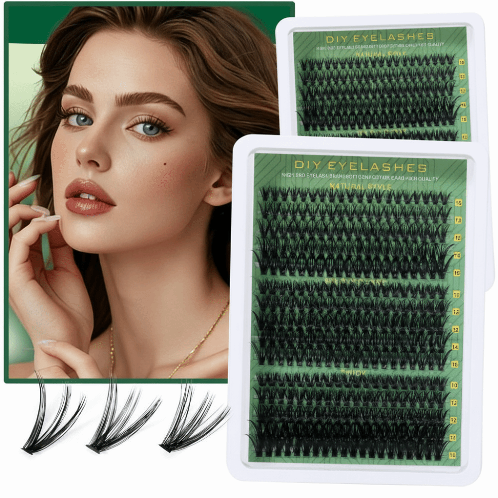 내추럴 룩 인조 속눈썹 본드 앤 씰 클러스터 디자인 D - Eyelash Extension Kits 리뷰 및 가격