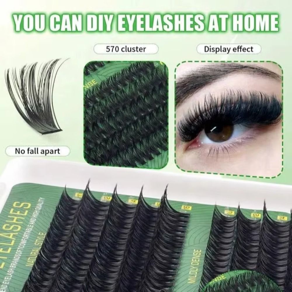내추럴 룩 인조 속눈썹 본드 앤 씰 클러스터 디자인 D - Eyelash Extension Kits 리뷰 및 가격
