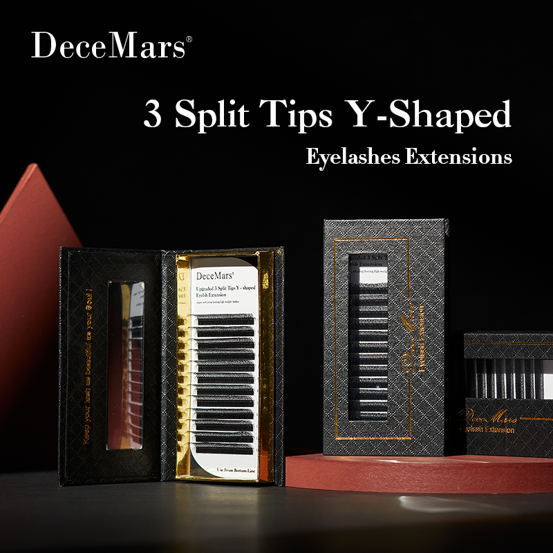 DeceMars 3 스플릿 팁 Y자형 속눈썹 연장 - Eyelash Extension Y Shape 리뷰 및 가격