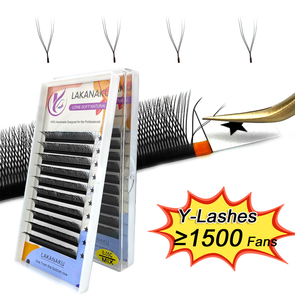 LAKANAKU Y 속눈썹 확장 섬모 및 브라질 볼륨  - Eyelash Extension Y Shape 리뷰 및 가격