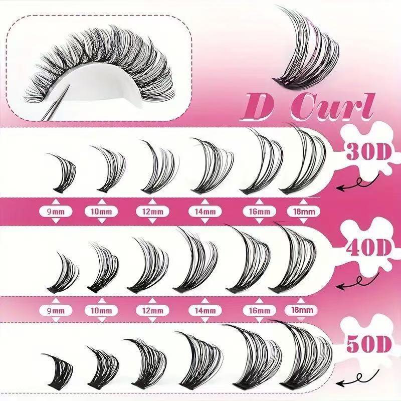 프로페셔널 D컬 클러스터 속눈썹 키트 30D 100D  - Eyelash Extension Kits 리뷰 및 가격