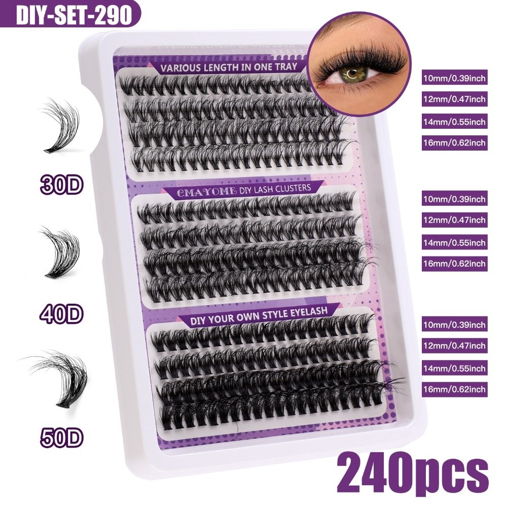 내추럴 룩 인조 속눈썹 위스피 스타일 본드 앤 씰 DI - Eyelash Extension Kits 리뷰 및 가격