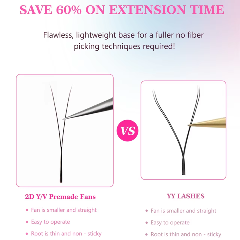 AGUUD YY 속눈썹 연장 울트라-씬 2D Y 래쉬  - Eyelash Extension Y Shape 리뷰 및 가격