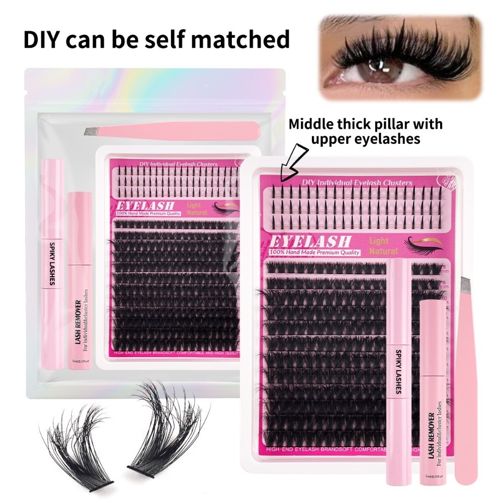 8-18mm 길이의 자연스러운 속눈썹, 가벼운 스타일  - Eyelash Extension Kits 리뷰 및 가격